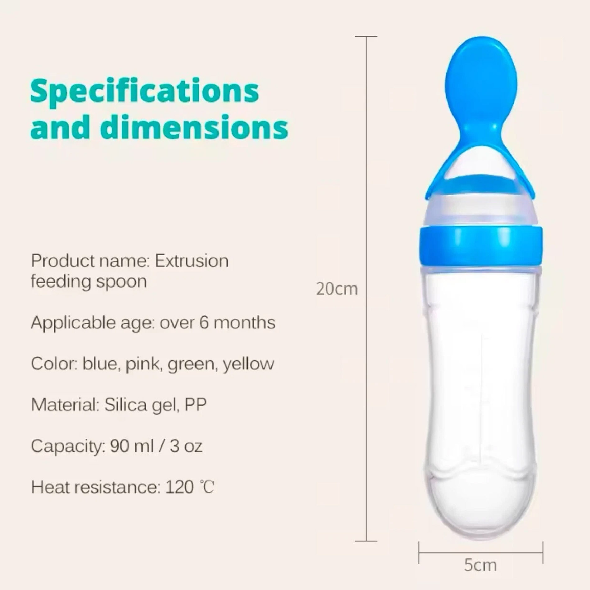 Miniatura 5 de Biberón Alimentador Cuchara Dosificadora